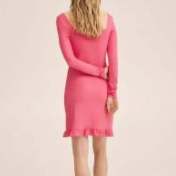 Mango Ruffle Trim Dress - Picture 7 of 13